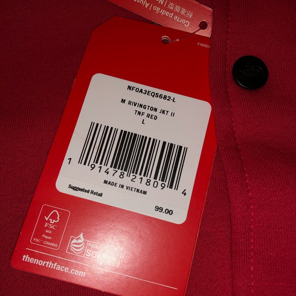 Men’s NWT The North Face Rivington Jacket Sz.Lrg - Picture 4 of 4